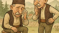 Vic: Sjeo stari Crnogorac na panj