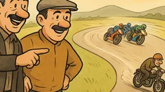 Vic: Dva Hercegovca gledaju utrku motora