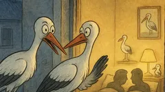 Vic: Dvije rode vire kroz prozor