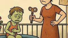 Vic: Mama, mama! Mučno mi je...