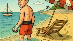 Vic: Boksač ostavi sat na plaži