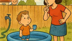 Vic: Mama, kad ćemo napuniti bazen?