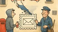 Vic: Grafit na zidu pošte u Sarajevu